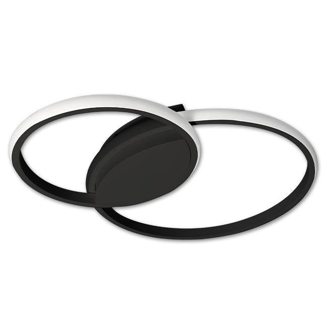 LED design plafondlamp - 60W - CCT - Met afstandsbediening - Zwart