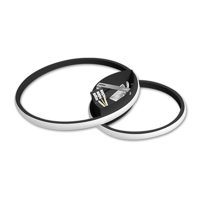 LED design plafondlamp - 60W - CCT - Met afstandsbediening - Zwart