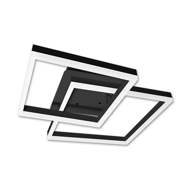 LED design plafondlamp - 70W - CCT - Met afstandsbediening - Zwart