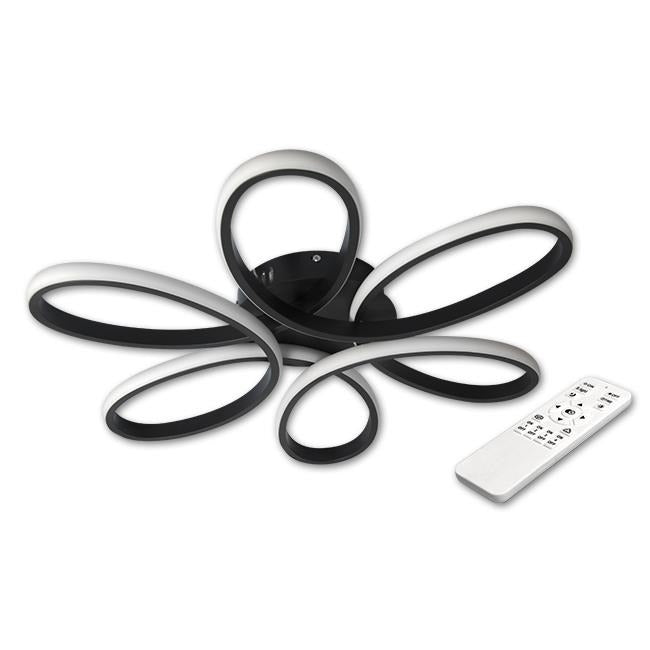 LED design plafondlamp - 77W - CCT - Met afstandsbediening - Zwart