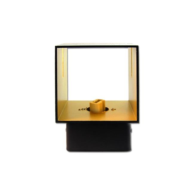 G9 LED wandlamp - 7W - Aluminium - Zwart + goud