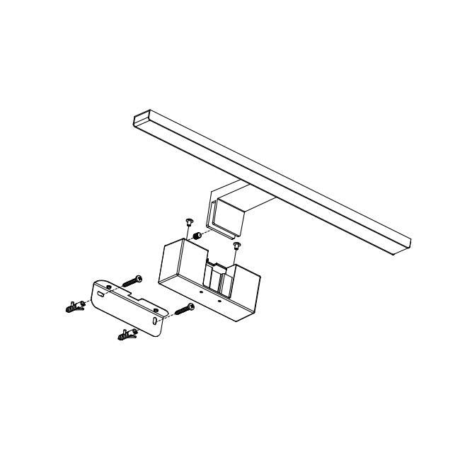 LED spiegelverlichting - Neutraal wit - 230V - 50cm