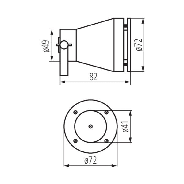 Grondspot - 12 Volt - 5 Watt - Vervangbare lichtbron - Waterdicht