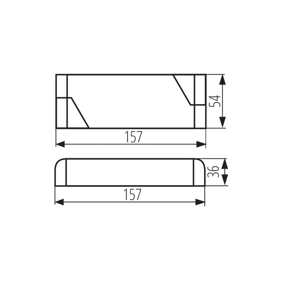Inbouw voeding - 24 Volt - 2.5A - 60 watt