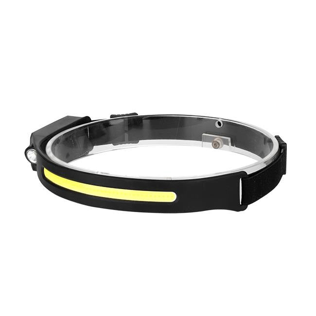 Oplaadbare LED hoofdlamp - 3W COB + 1W LED - Koud wit