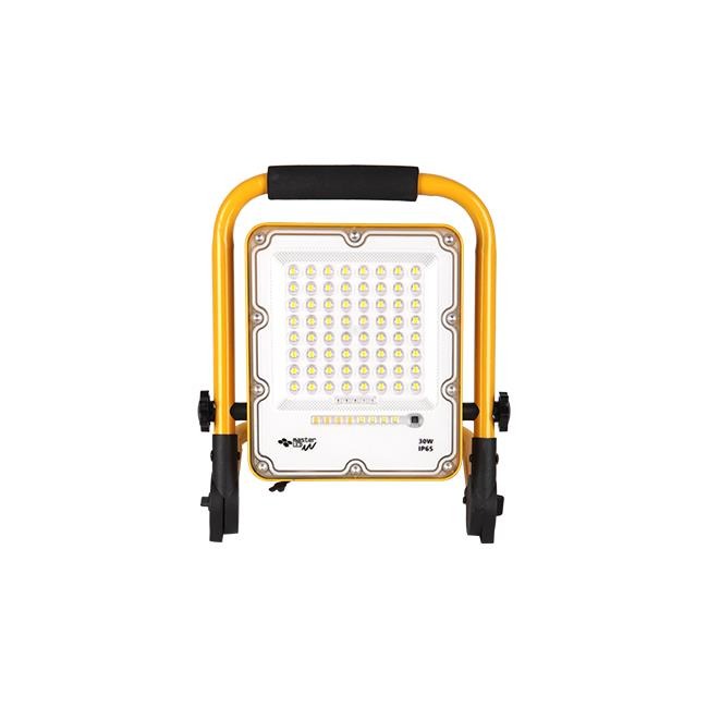 30W LED schijnwerper - Oplaadbaar - 5100 Lumen - IP65 - Neutraal wit