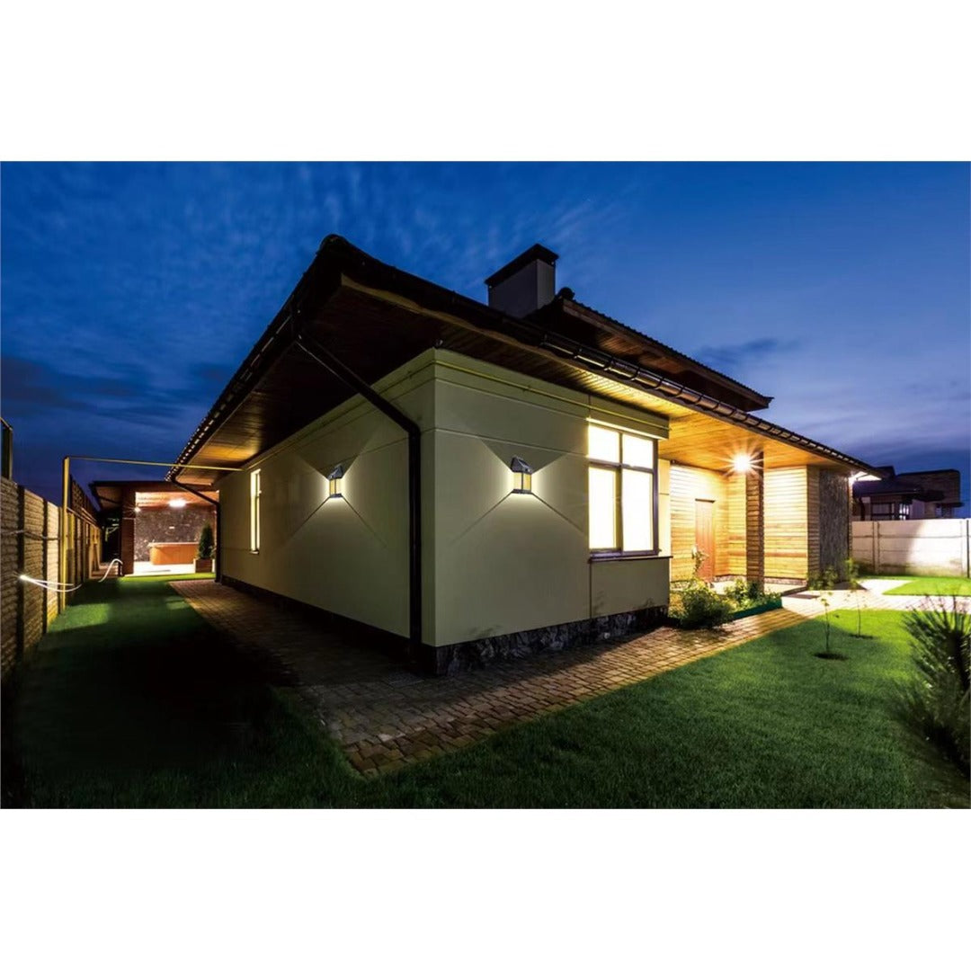 LED solar wandlamp - Schemer + bewegingssensor - Warm wit