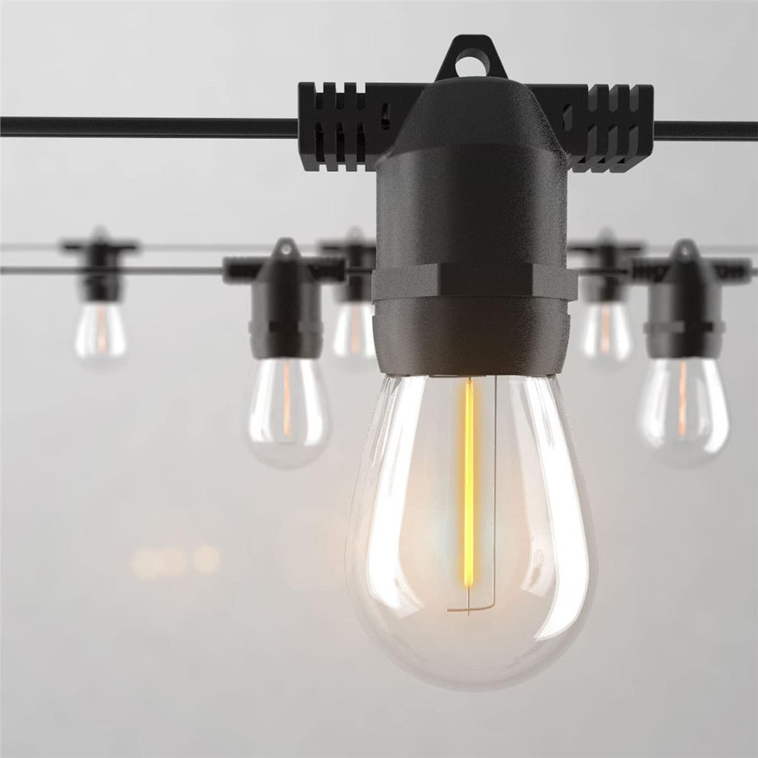 LED solar prikkabel - 10 lampen - 10 meter - Zonnepaneel