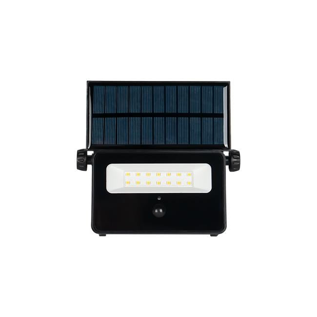 Solar LED schijnwerper - 30W - 1600 Lumen - Neutraal wit - Met PIR sensor