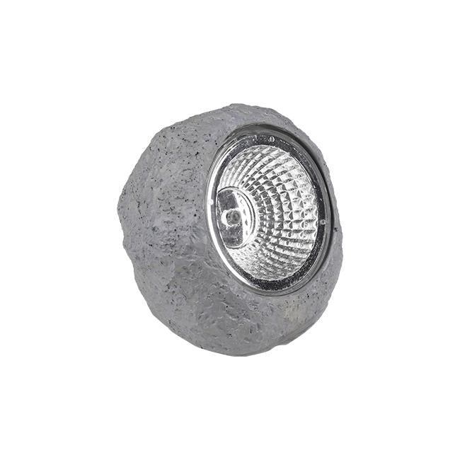 Solar tuin decoratielamp - 9cm - Koud wit - Schemersensor