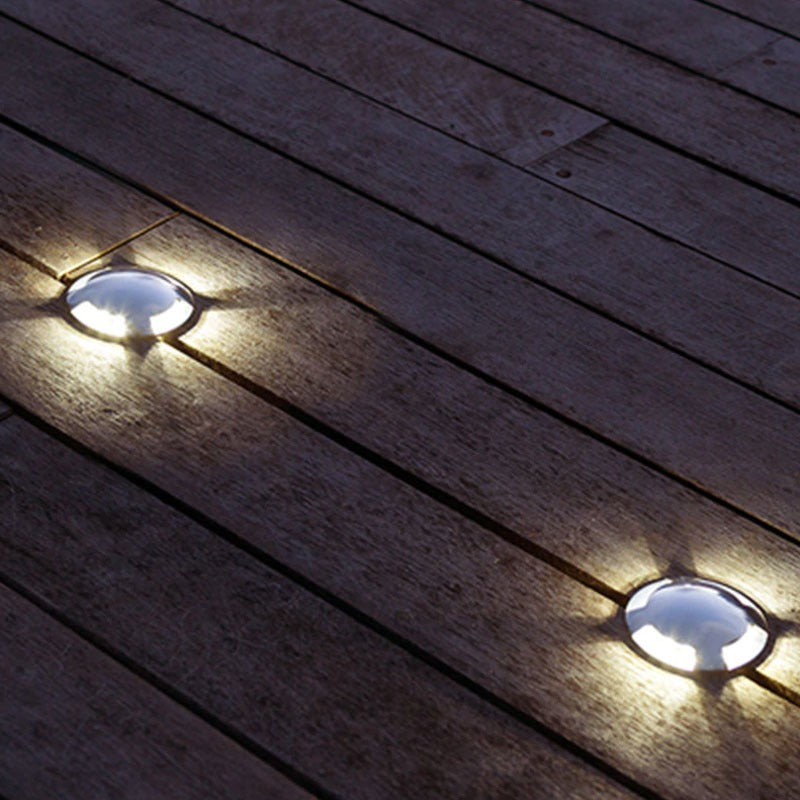 9x LED tuinpad spot - 12V - 3 kanten - 41mm - complete set
