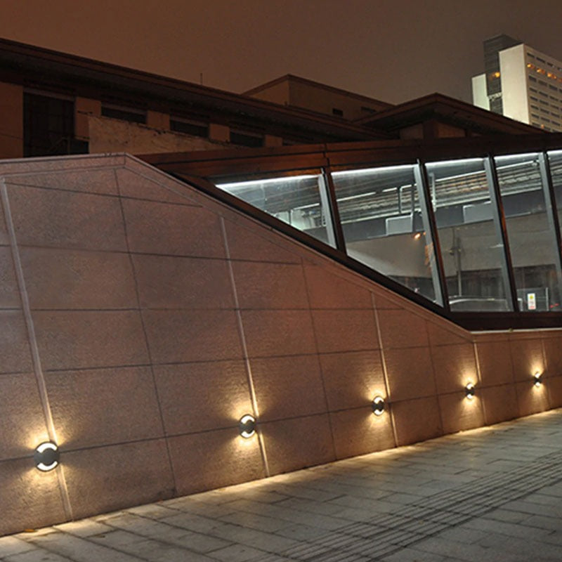 9x LED tuinpad spot - 12V - 3 kanten - 41mm - complete set