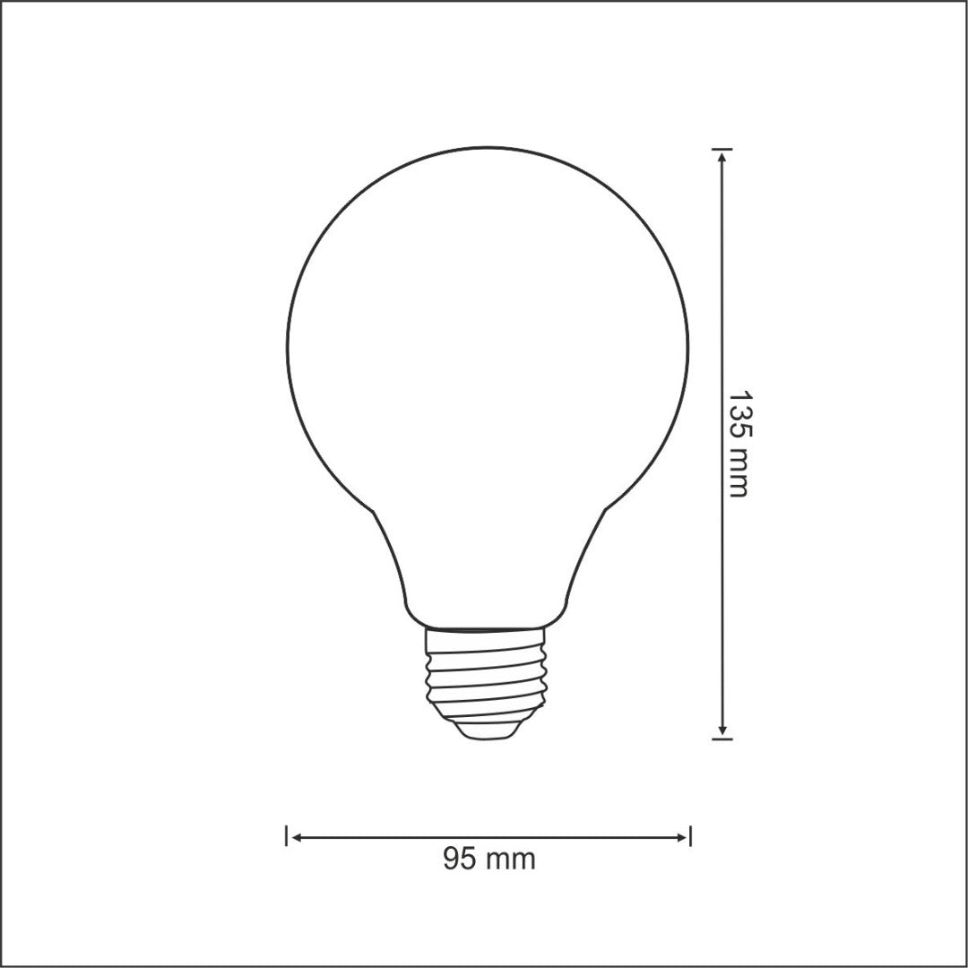 OP=OP Retro Filament E27 - 175Lm - 2200K - Extra warm wit