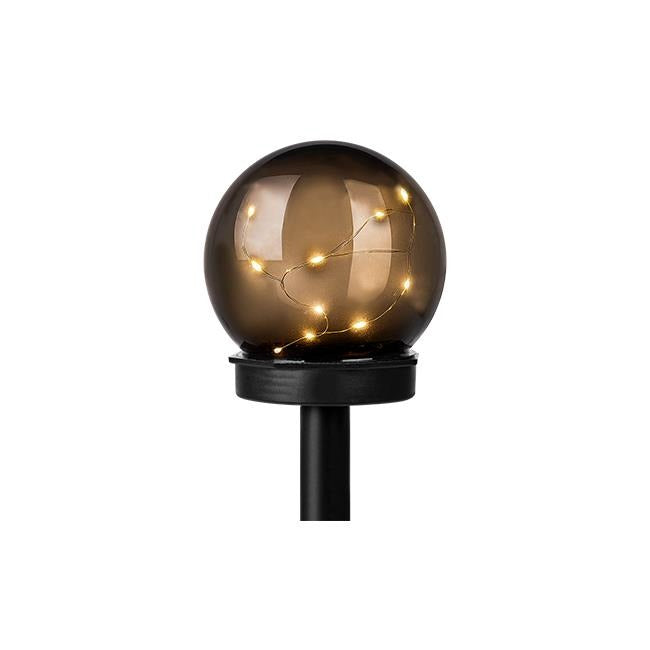 LED tuinbol 10cm - Solar - Sterrenpatroon