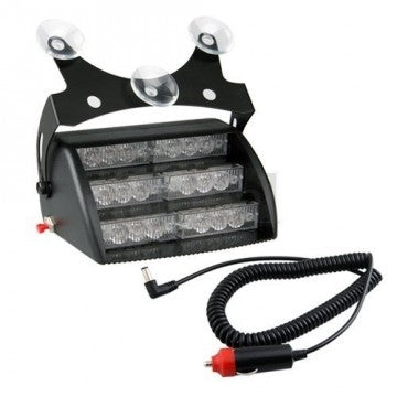 BLAUW 18 LED Dashboard flitser zwaailamp