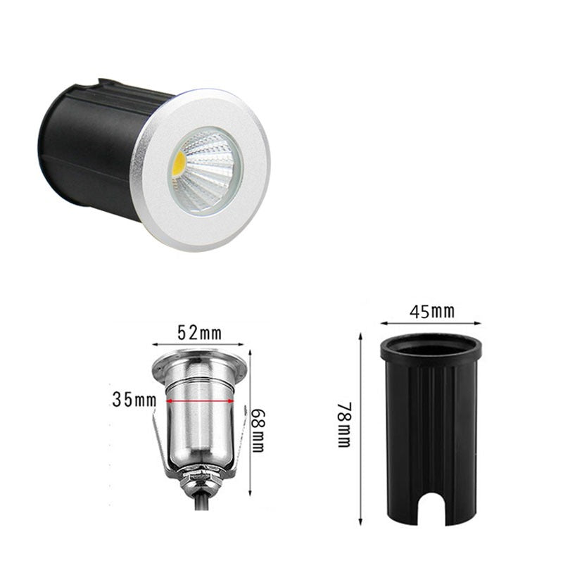 4x LED inbouw spot - 12V - 3 watt - 51mm - complete set