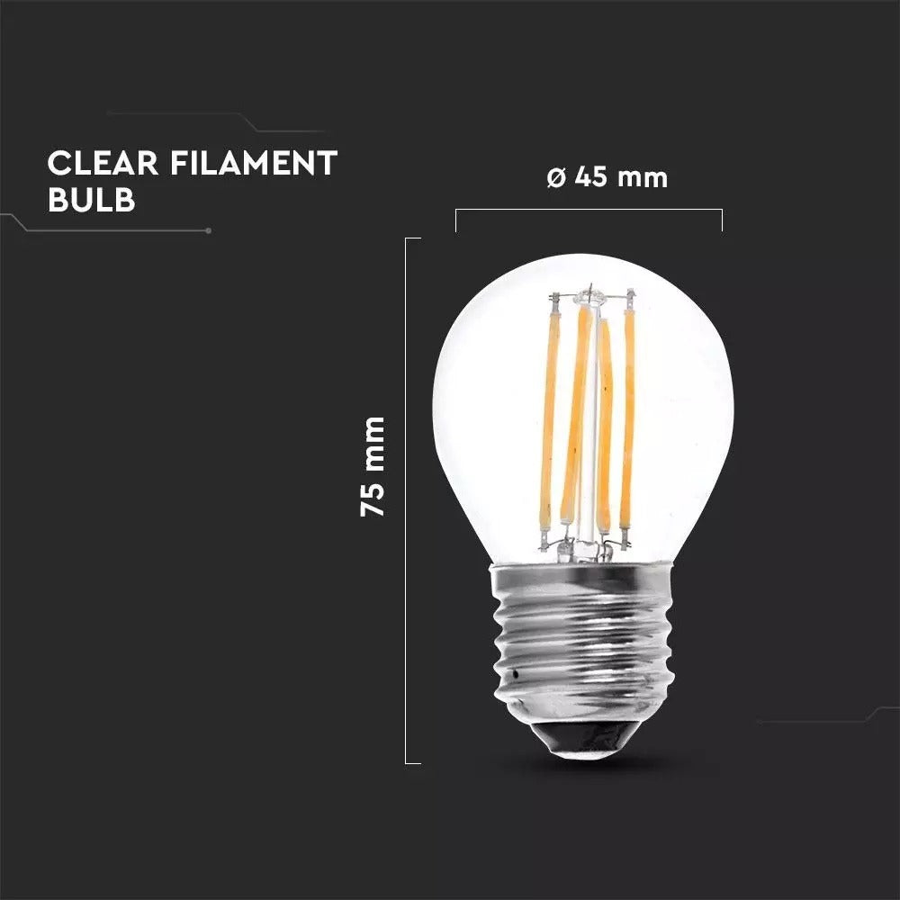 LED filament lamp - E27 - 4 Watt - warm wit - 400 lumen - G45