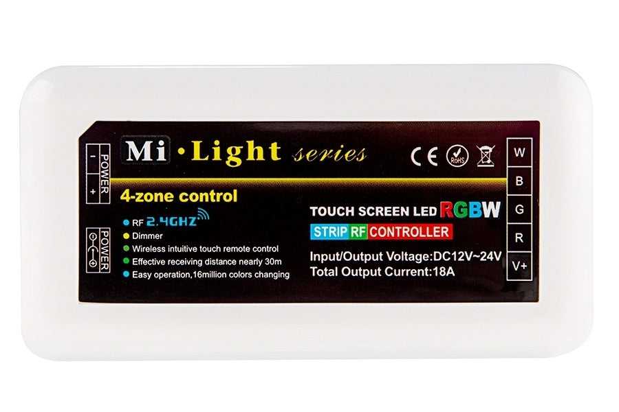 4-zone RGBW ledstrip touch RF receiver