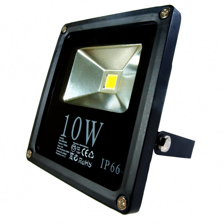 OP=OP 10W LED Schijnwerper Flat IP66 600 Lumen - Warm Wit