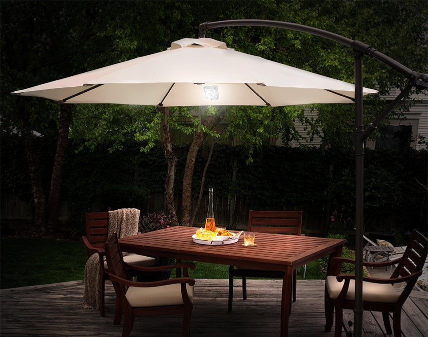 Solar LED parasolverlichting - Met schemersensor - Magnetisch
