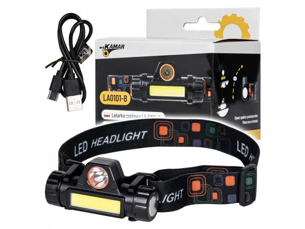 LED hoofdlamp met 125 lumen + 35 lumen lichtsterkte