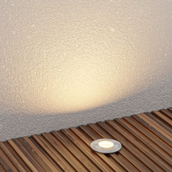 LED inbouw terrasverlichting – 32mm – 0.8 Watt – 2900K – RVS
