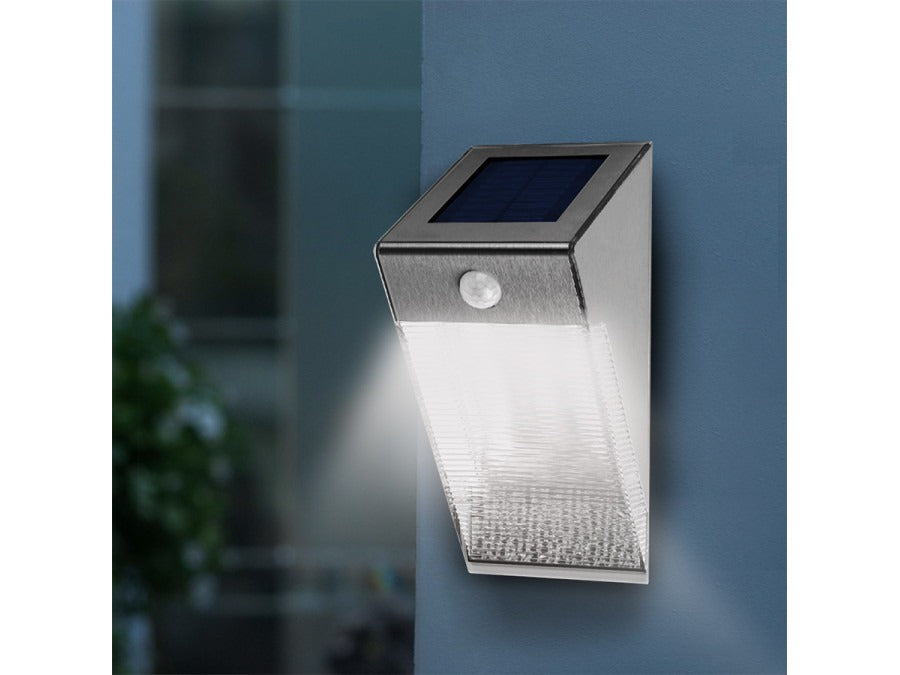 Solar LED Buitenlamp - 0.7 Watt - schemer + bewegingssensor