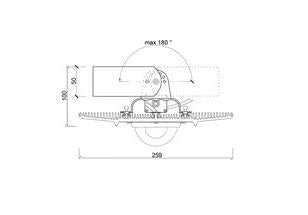 50W LED Lens light Aluminium