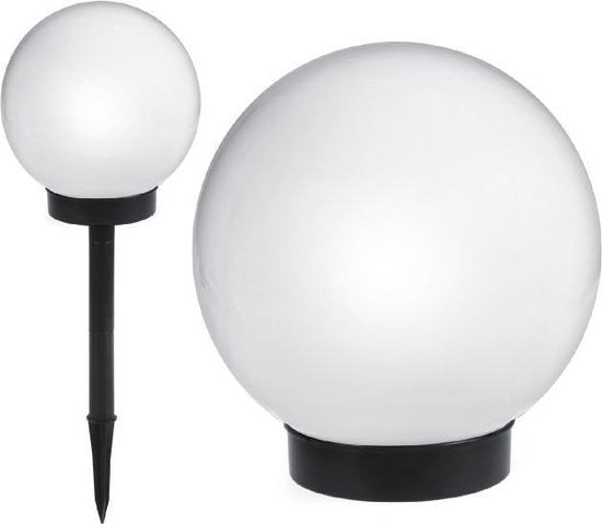 LED tuinbol 15cm - Solar - Wit