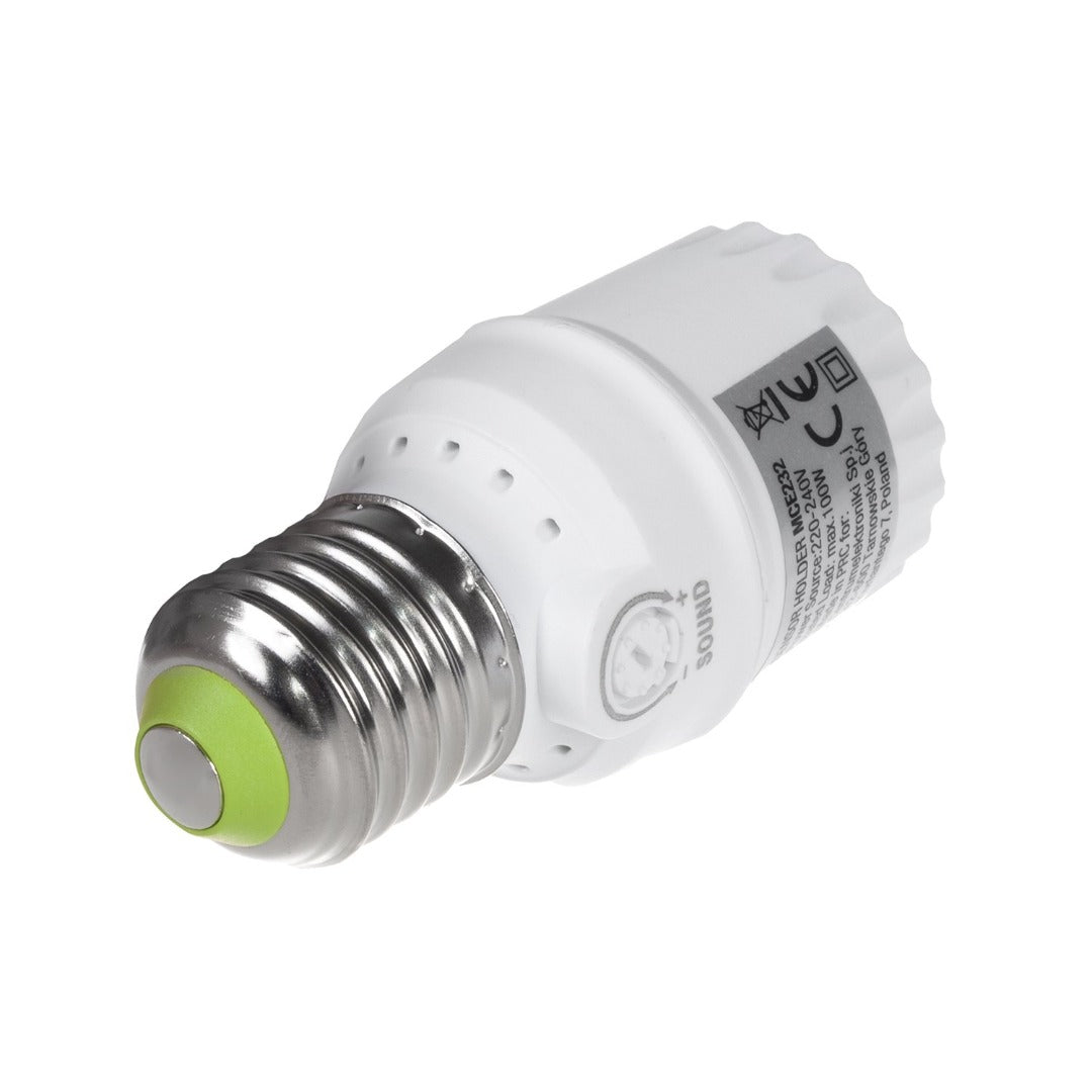 Lamphouder - Met geluidssensor - E27 fitting - 100W