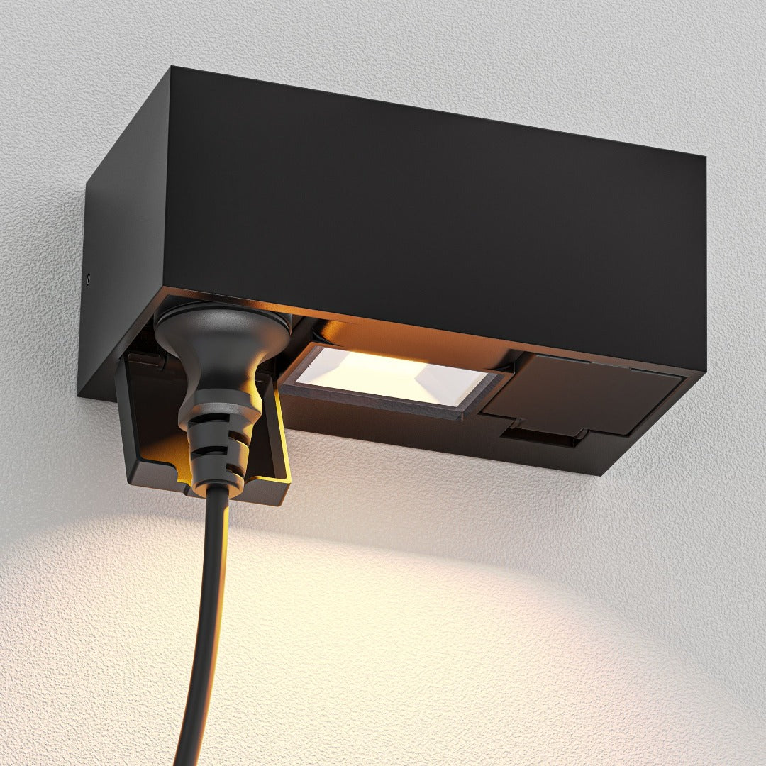 LED wandlamp - Warm wit - 2 stopcontacten