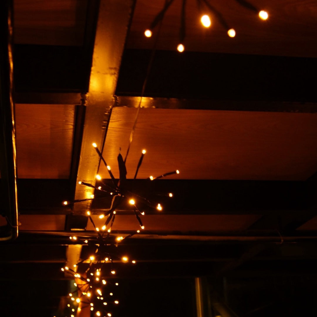 Led kluster verlichting kerst - 2 meter - warm wit - 100 leds