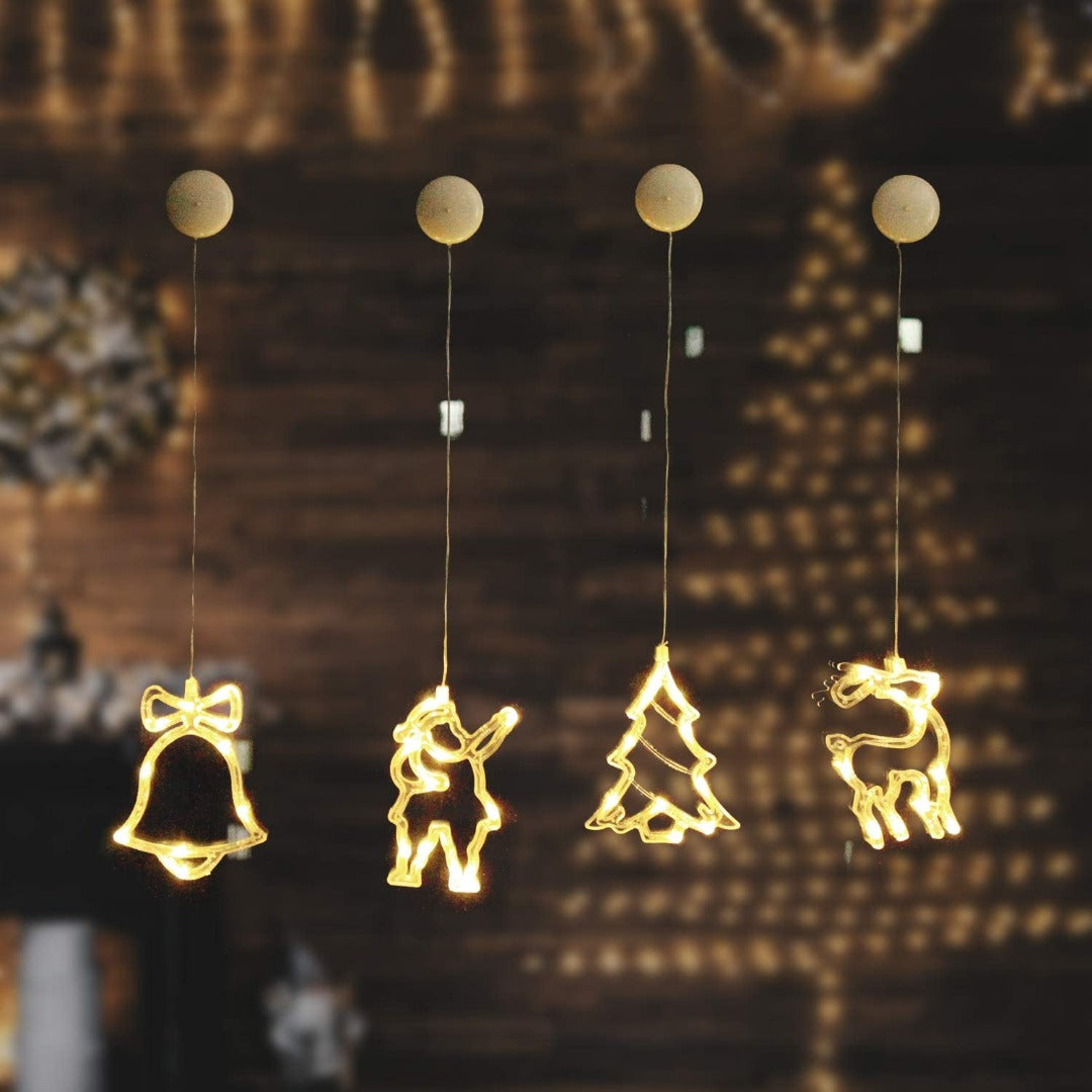 LED kerstfiguurtjes set - 4 delig - Warm wit