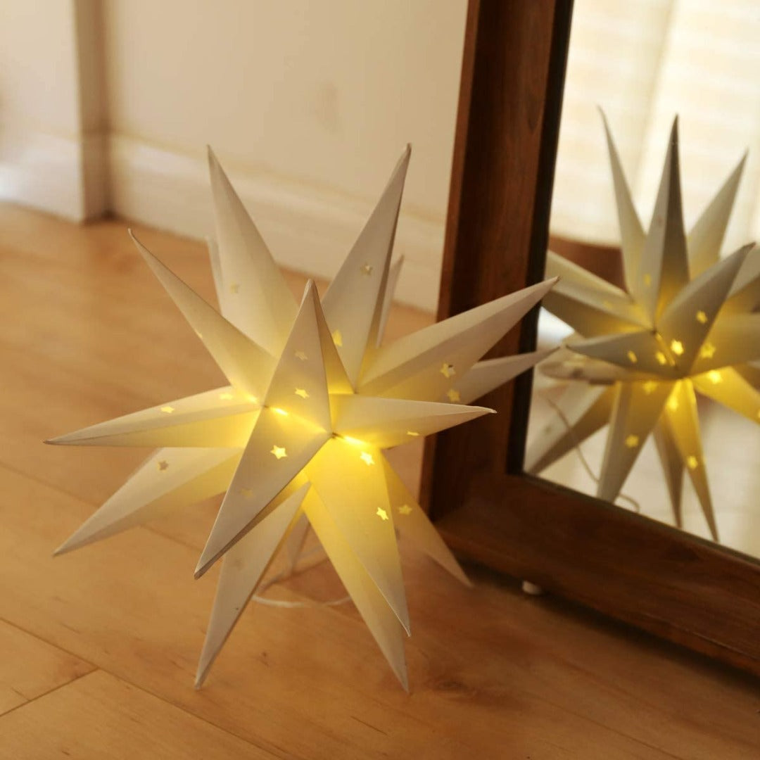 LED kerstster 3D - warm wit - 60cm