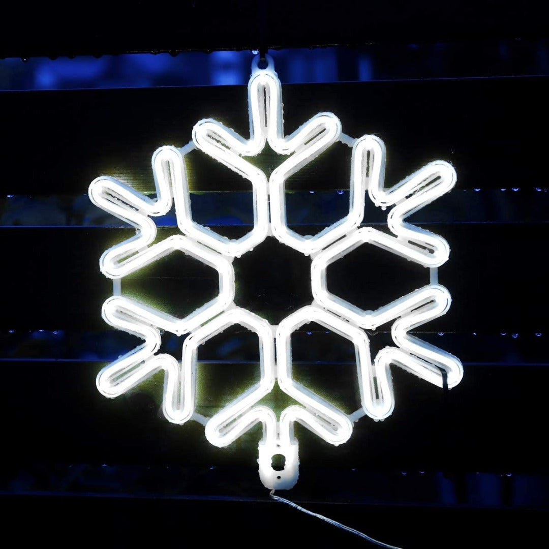 LED Sneeuwvlok kerst - 40cm - Koud wit
