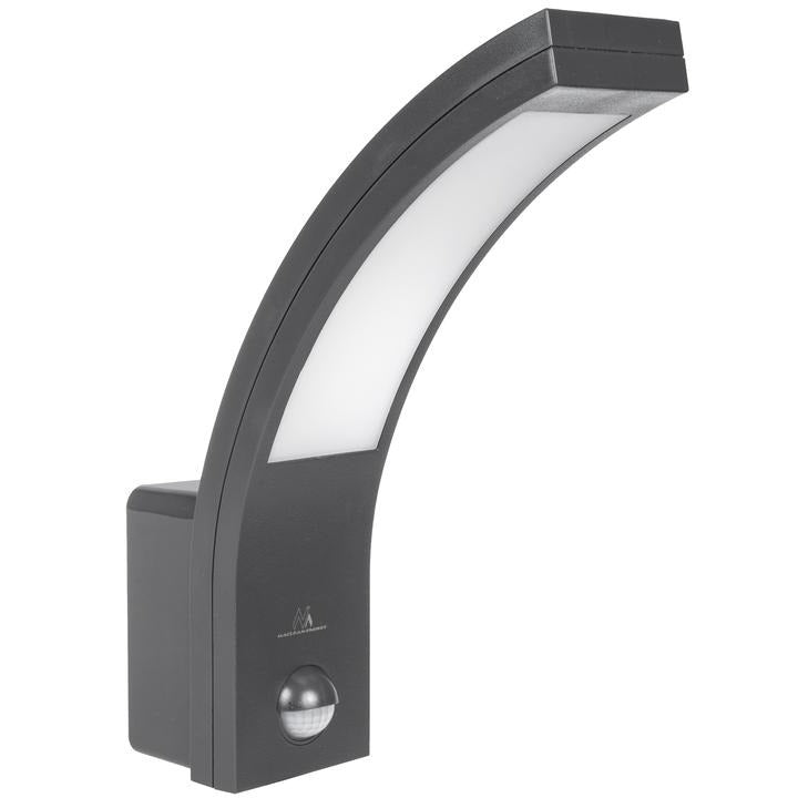 LED wandlamp - Met schemer- en bewegingssensor - 750 Lumen - Grijs