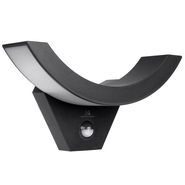 LED wandlamp - Met schemer- en bewegingssensor - 800 Lumen - Zwart