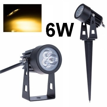 LED tuinverlichting - 6W - grond spot 12V - Warm Wit - dimbaar