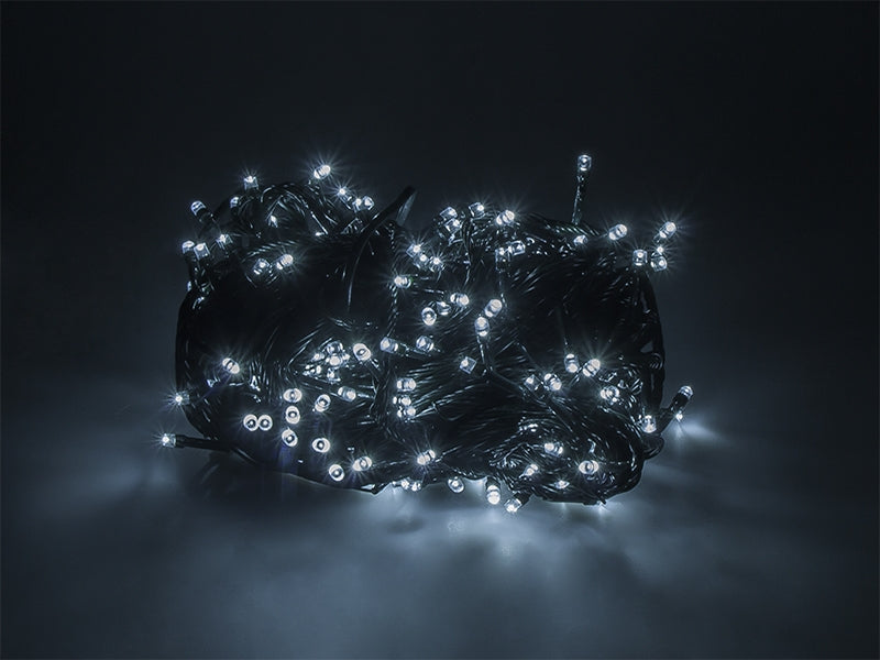 Kerstverlichting Koud Wit 6.5 Meter 100 LEDs - 8 Standen