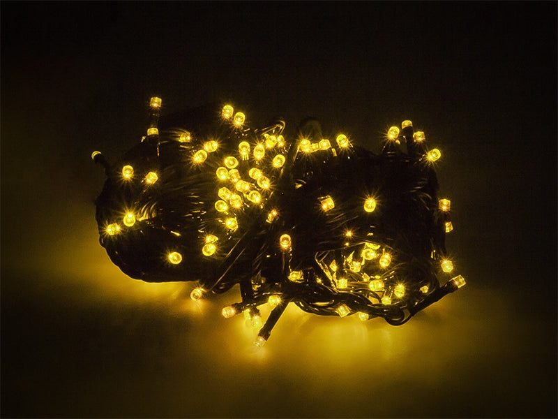 Kerstverlichting Geel 8,5 Meter 100 LEDs - 8 Standen
