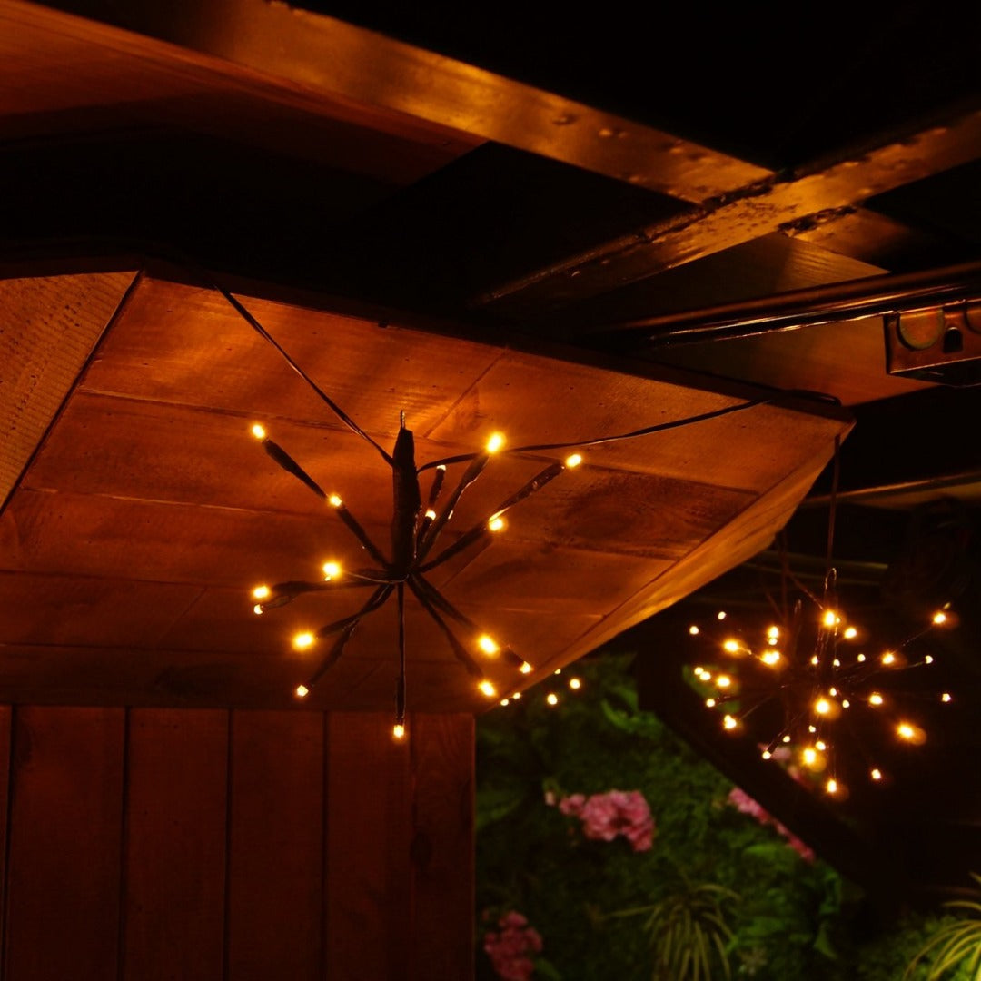 Led kluster verlichting kerst - 2 meter - warm wit - 100 leds