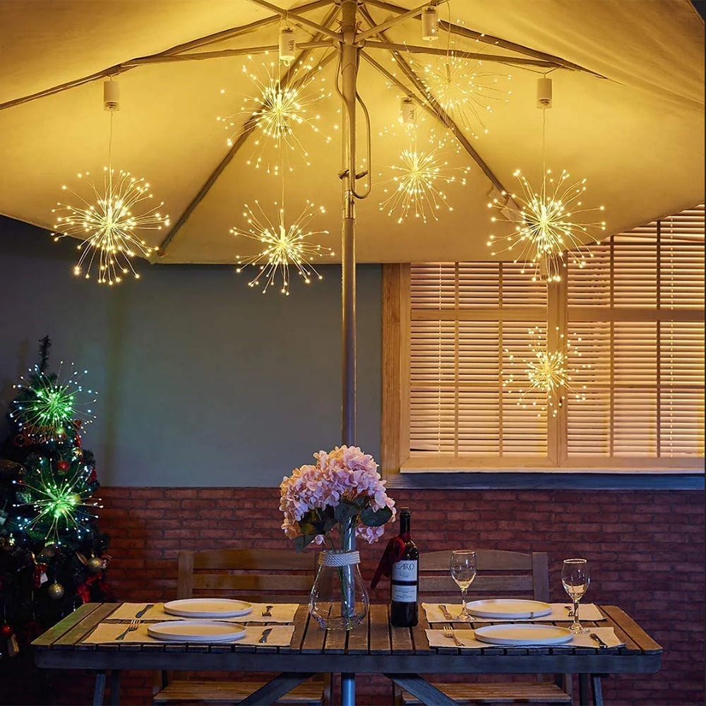 LED hanglamp - Firework effect - IP44 - Met afstandsbediening