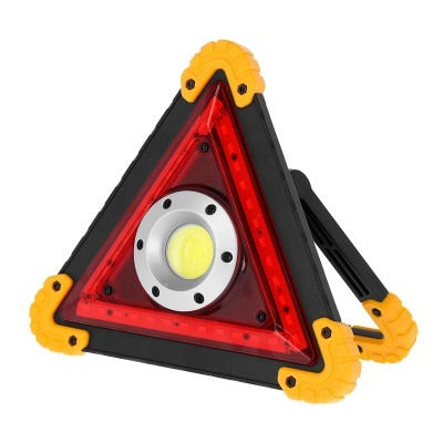 LED gevaren driehoek - 10 watt lamp - oplaadbaar