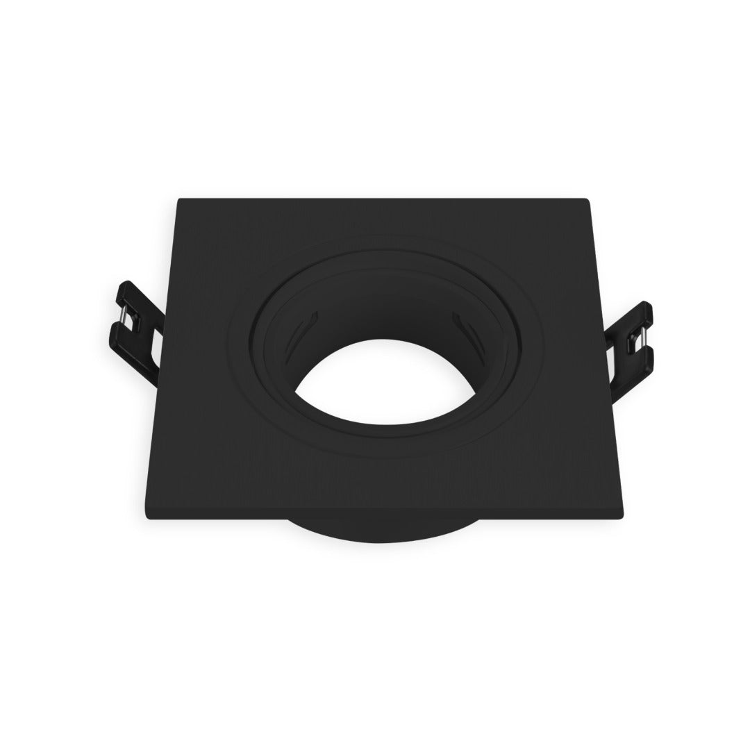 Inbouw spot GU10 - Kunststof - Vierkante armatuur - 93mm