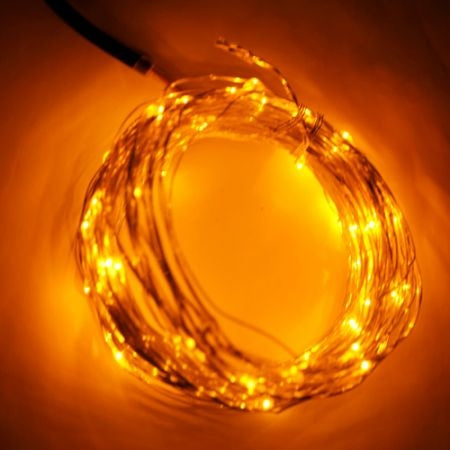 10 meter - Geel - LED verlichting - 12 volt - ultra dun