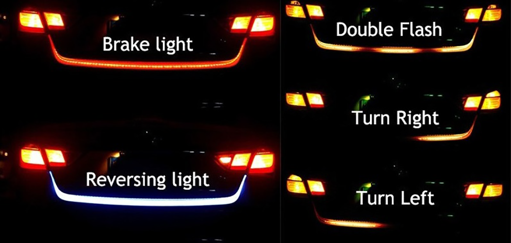 Dynamische achterverlichting - LED strip voor auto's - 120cm