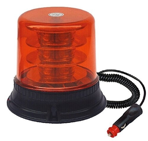 ORANJE magneet zwaailicht - 12V/24V - 18 LED SMD - E-keurmerk - R65 / R10