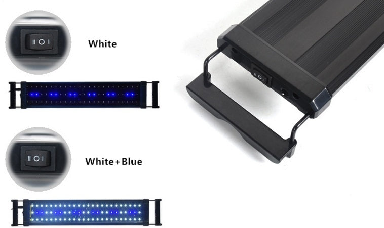 Aquarium bak LED 115cm [120-140cm] 32W 2-standen blauw / wit