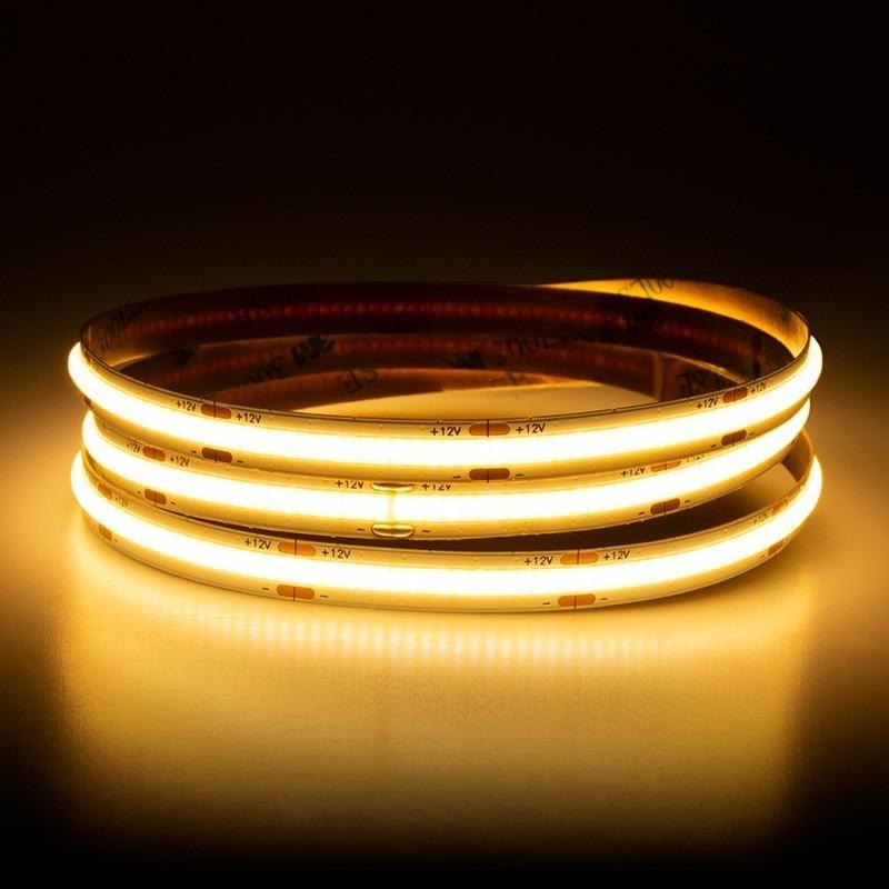 COB LED strip - 10 meter warm wit - 320 LEDs/m - IP68 - 12V