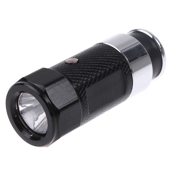 LED zaklamp oplaadbaar via sigaretten plug 5,6 cm